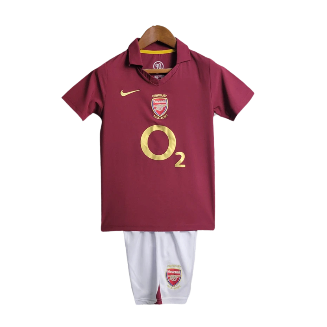 Arsenal Highbury Away 2005-2006 - KIDS SET – Retro Football Shirts