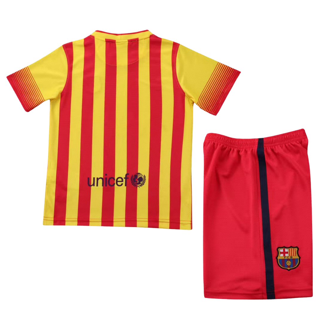 Maillot Domicile FC Barcelone 2012/2013 Nike, Taille XL Enfant, Jaune, Floqué MESSI #10, Très Bon état