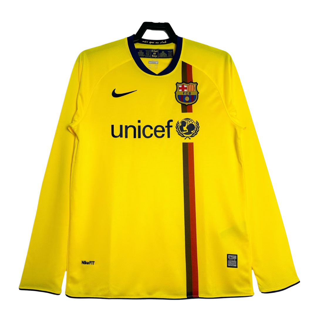 Barcelona Long Sleeve Away Shirt - 2008-09 – Retro Football Shirts