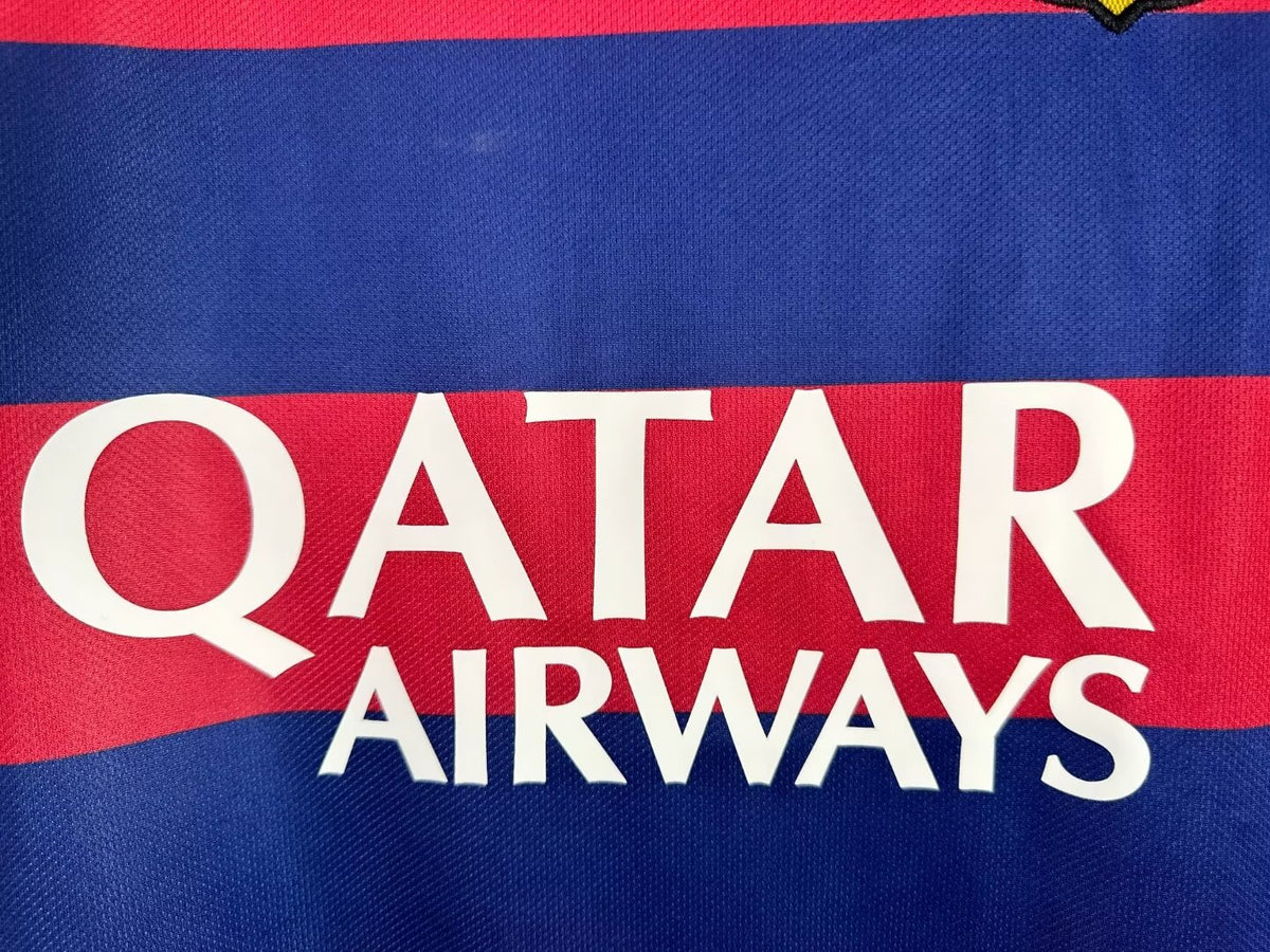 Barcelona Long Sleeve Home Shirt - 2015-16 – Retro Football Shirts