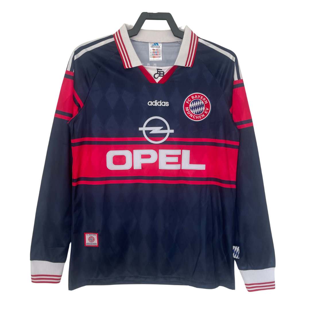Munich Jersey Retro Bayern Shirt Bayern München Long Sleeve Away