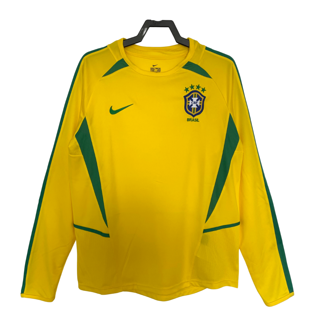 Brazil Long Sleeve Home Shirt 2002