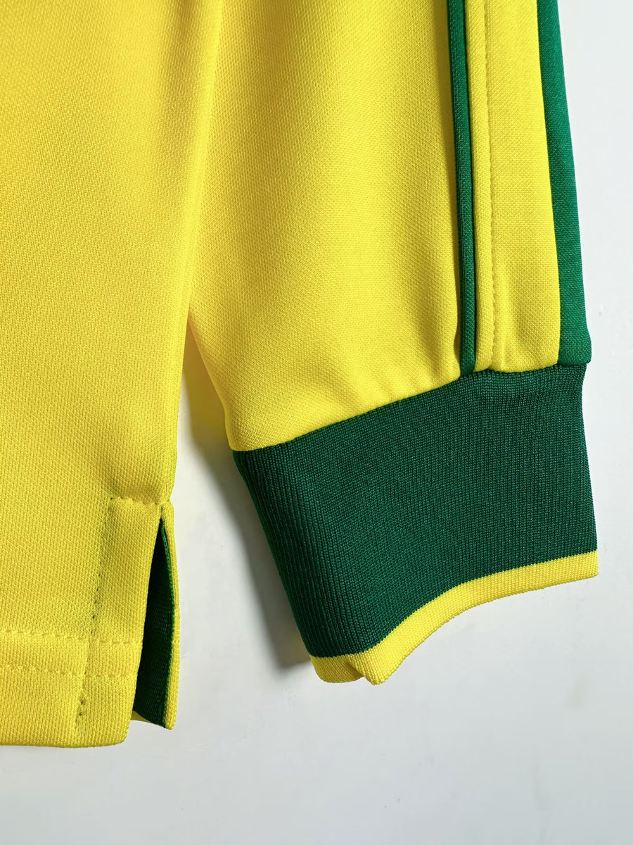 Brazil Long Sleeve Home Shirt - 1998 – Retro Football Shirts