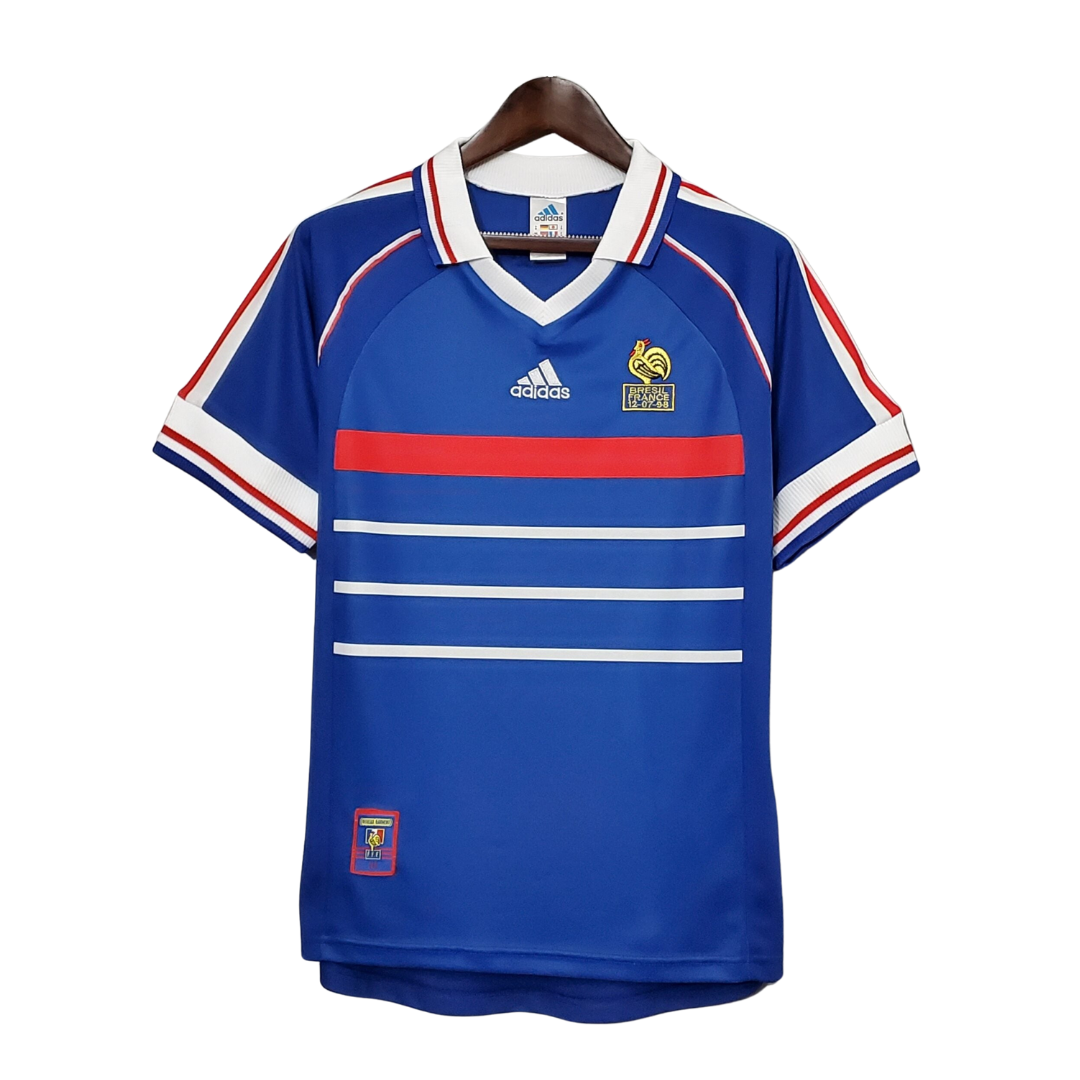 ウェア FRANCE 1998 FIFA World Cup L/S Uniform France Home Shirt - 1998 World Cup Winners – Retro Football Shirts