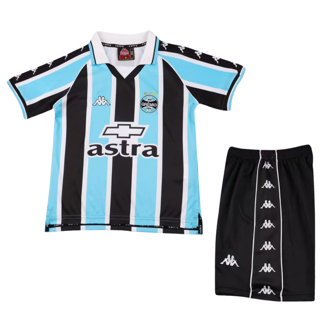 グレミオ　GREMIO FBPA Gremio FBPA 2000 - CONJUNTO INFANTIL – Retro Football Shirts