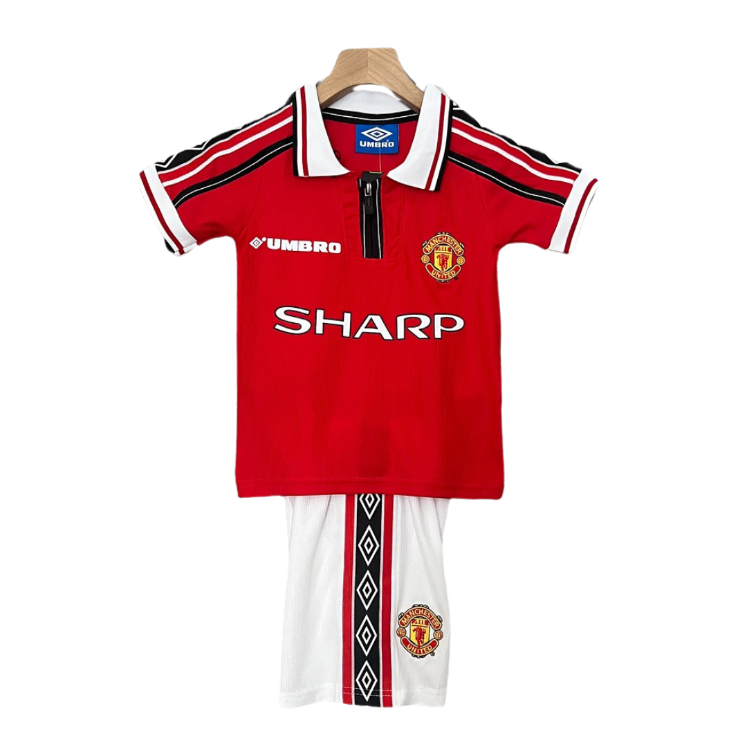 Manchester United Home 1998-1999 - KIDS SET – Retro Football Shirts