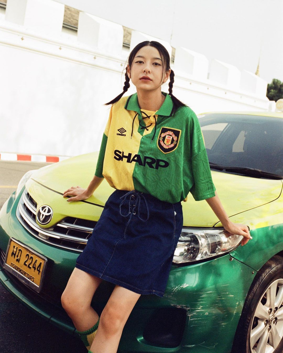 Man Utd Green Yellow Away