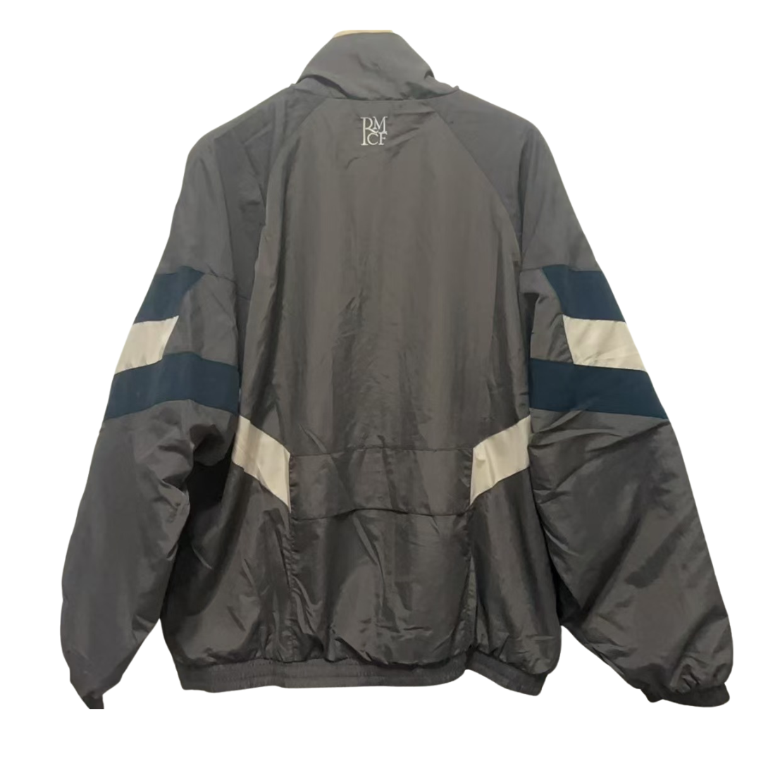 Real Madrid Retro Windbreaker Jacket - Gray – Retro Football Shirts