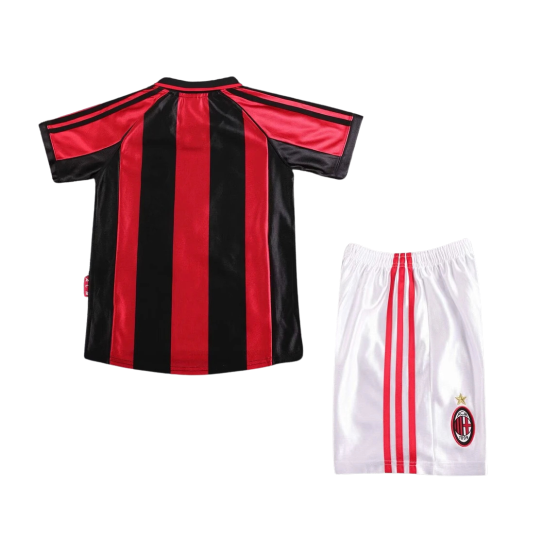 AC Milan Home 1998-199 - KIDS SET – Retro Football Shirts