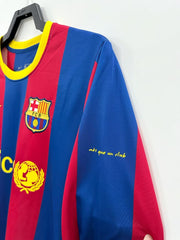 Barcelona Langarm-Heimtrikot - 2010-11