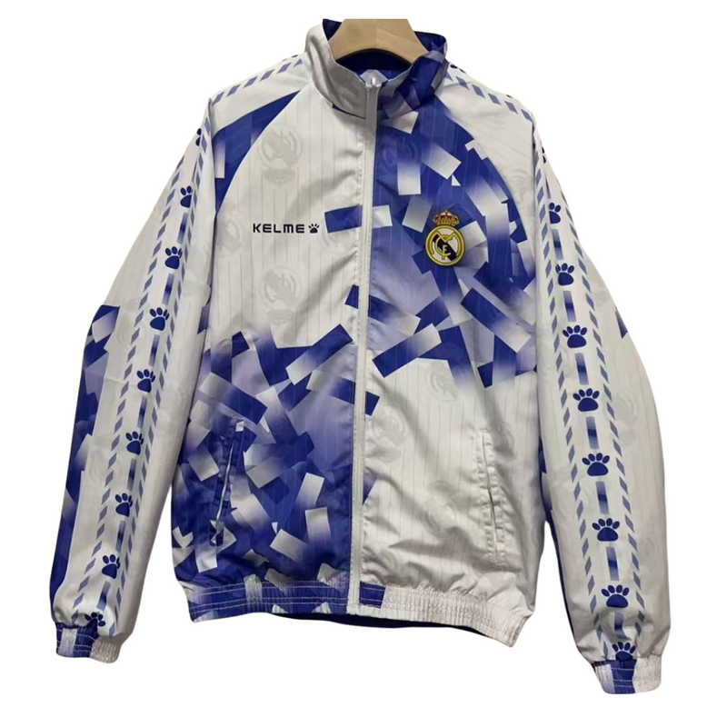 ❗一点物❗Remake Double Jacket Real Madrid 1996-1997 Reversible Retro Jacket – Retro Football Shirts